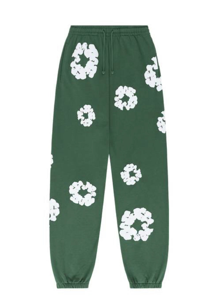 Denim Tears Green Sweatpants