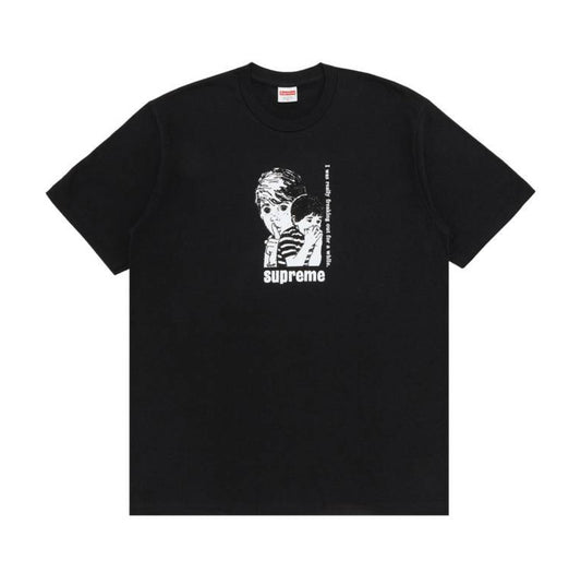 Supreme Freaking Out Black Tee