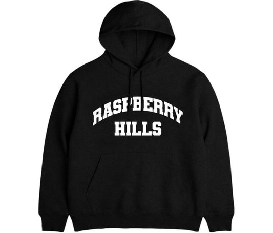 Raspberry Hills Hoodie Black/White