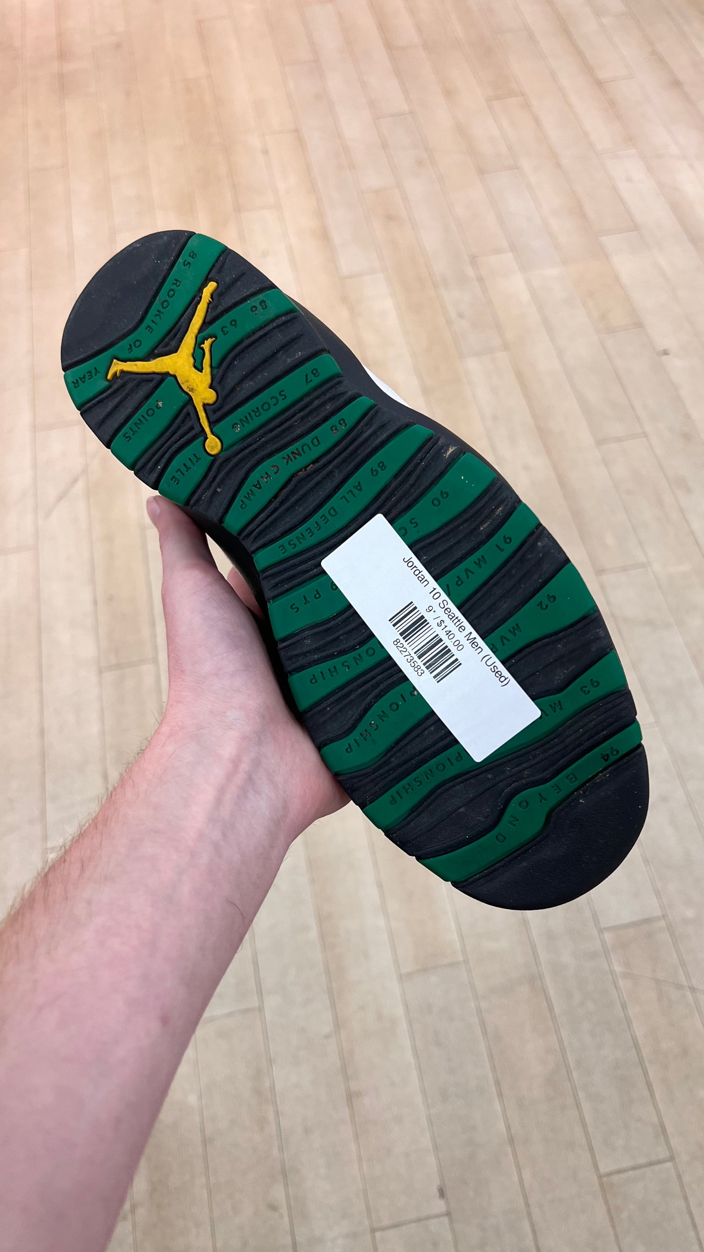 Jordan 10 Seattle (Used)