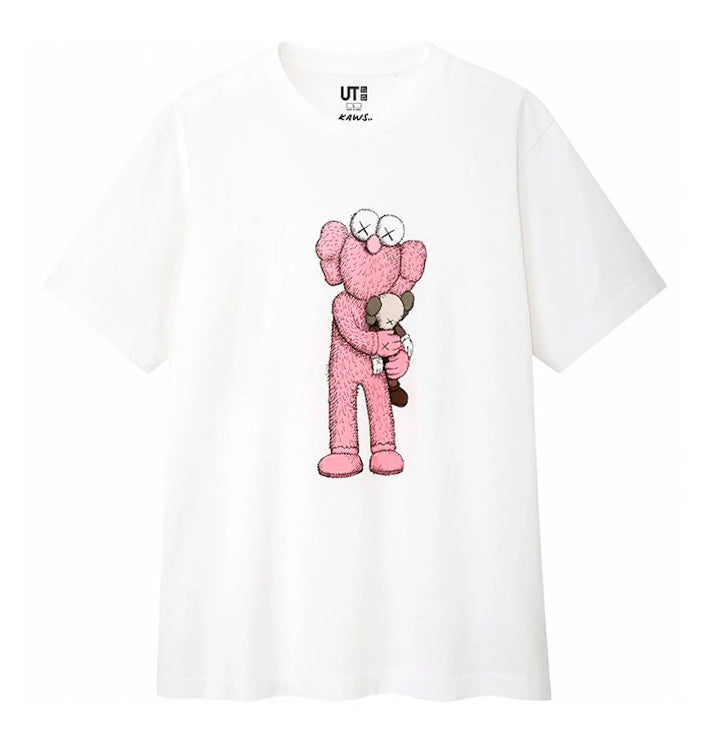 Kaws Pink BFF White Tee