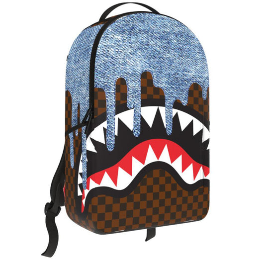 Spray Ground Denim Drip Backpack