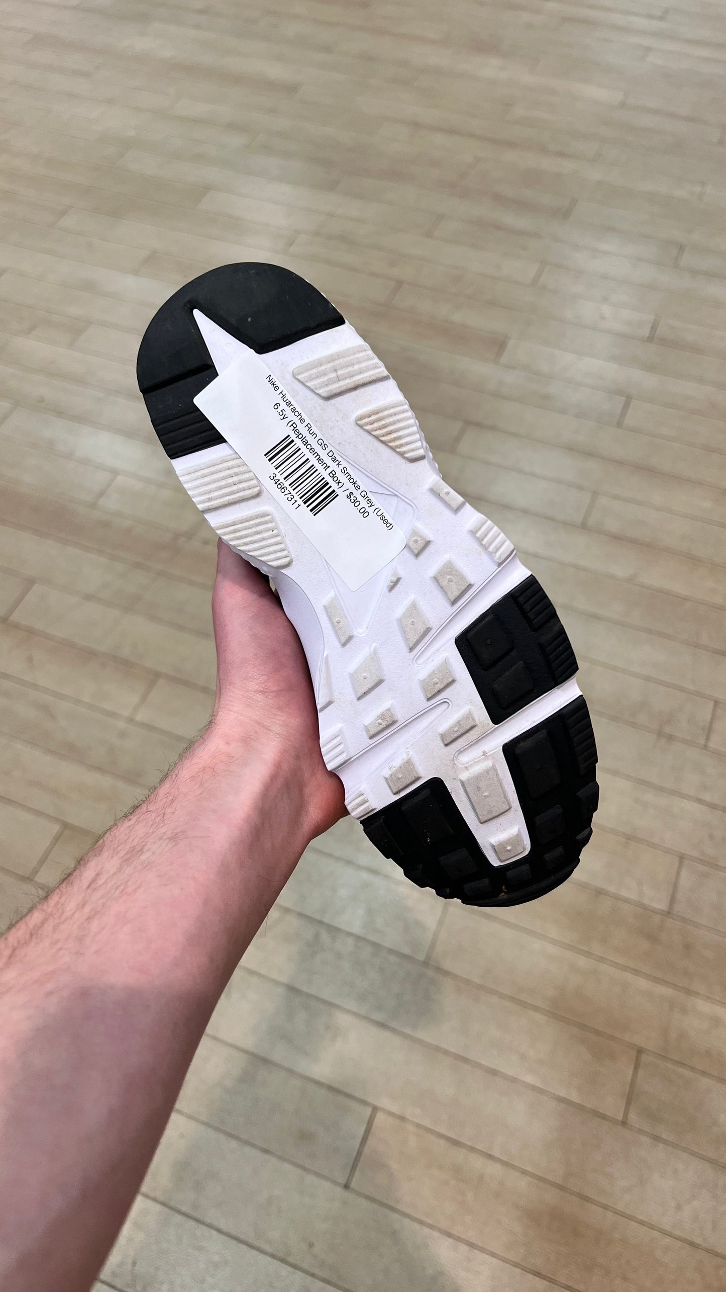 Nike Huarache Run GS Dark Smoke Grey (Used)