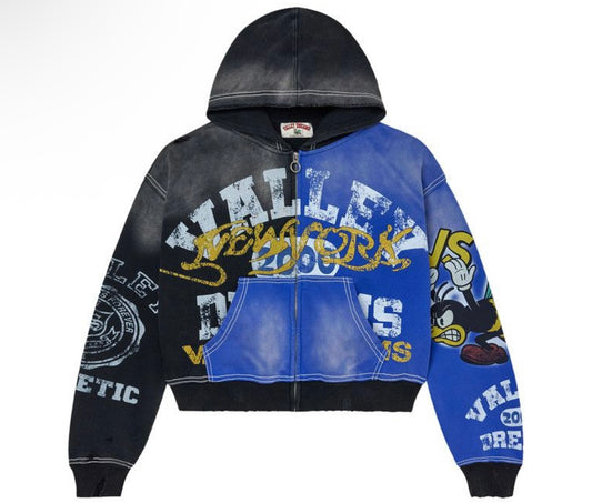 Vale Forever Bipolar Big Zip Up Black/Blue