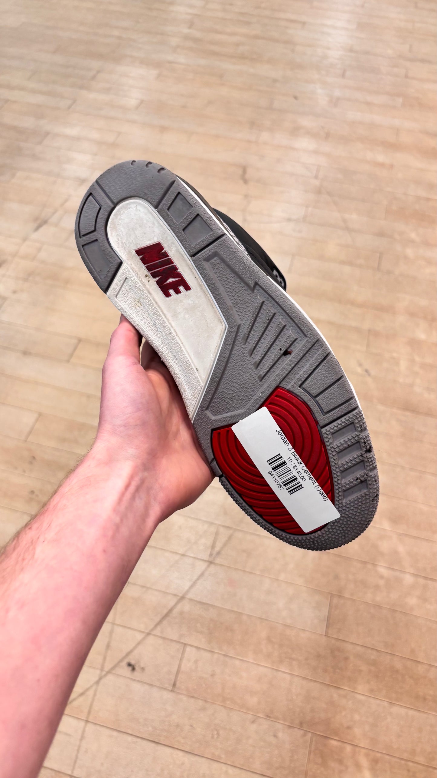 Jordan 3 Black Cement (Used)