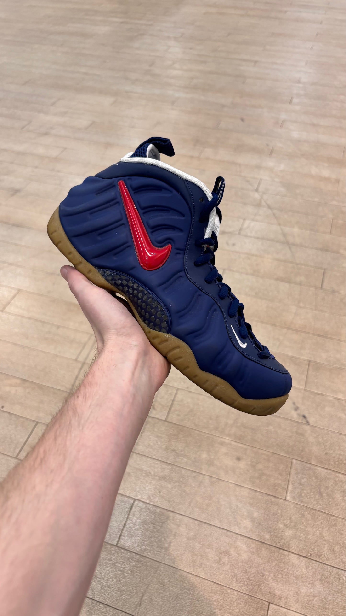 Air Foamposite Pro Blue Void University Red (Used)