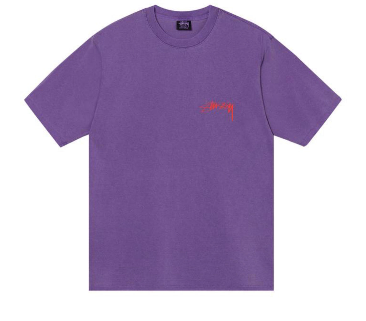 Stussy Arachnid Purple Tee