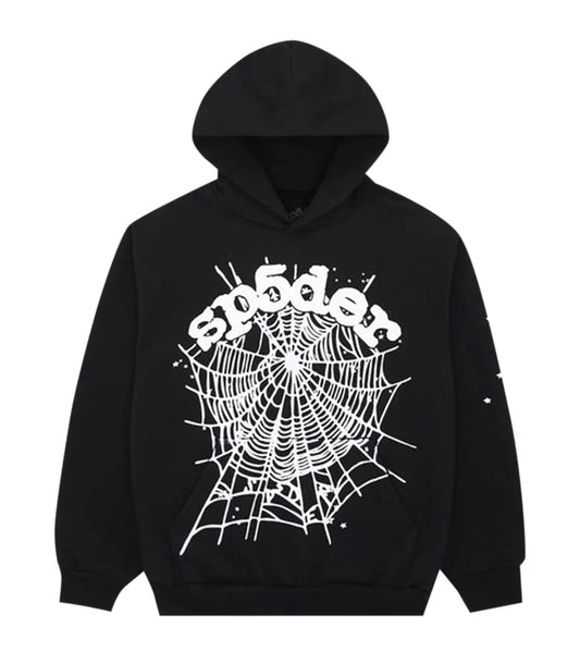 Sp5der OG Web Hoodie Black