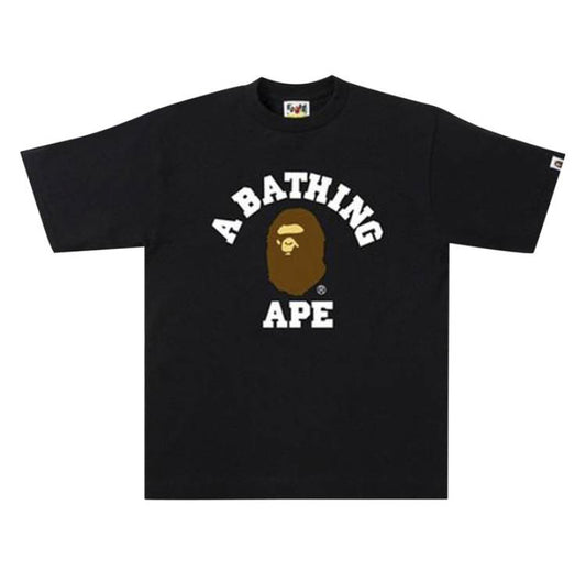 Bape College T-Shirt Brown/Black