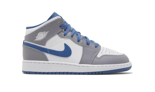 Jordan 1 Mid True Blue Gs (Mismatch)