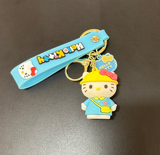 Hello Kitty Yellow Hat Keychain