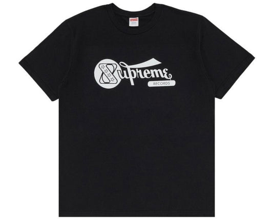 Supreme Record Tee Black