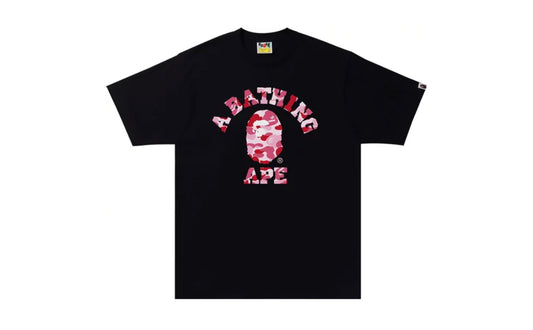 BAPE ABC Camo College Black/Pink Tee