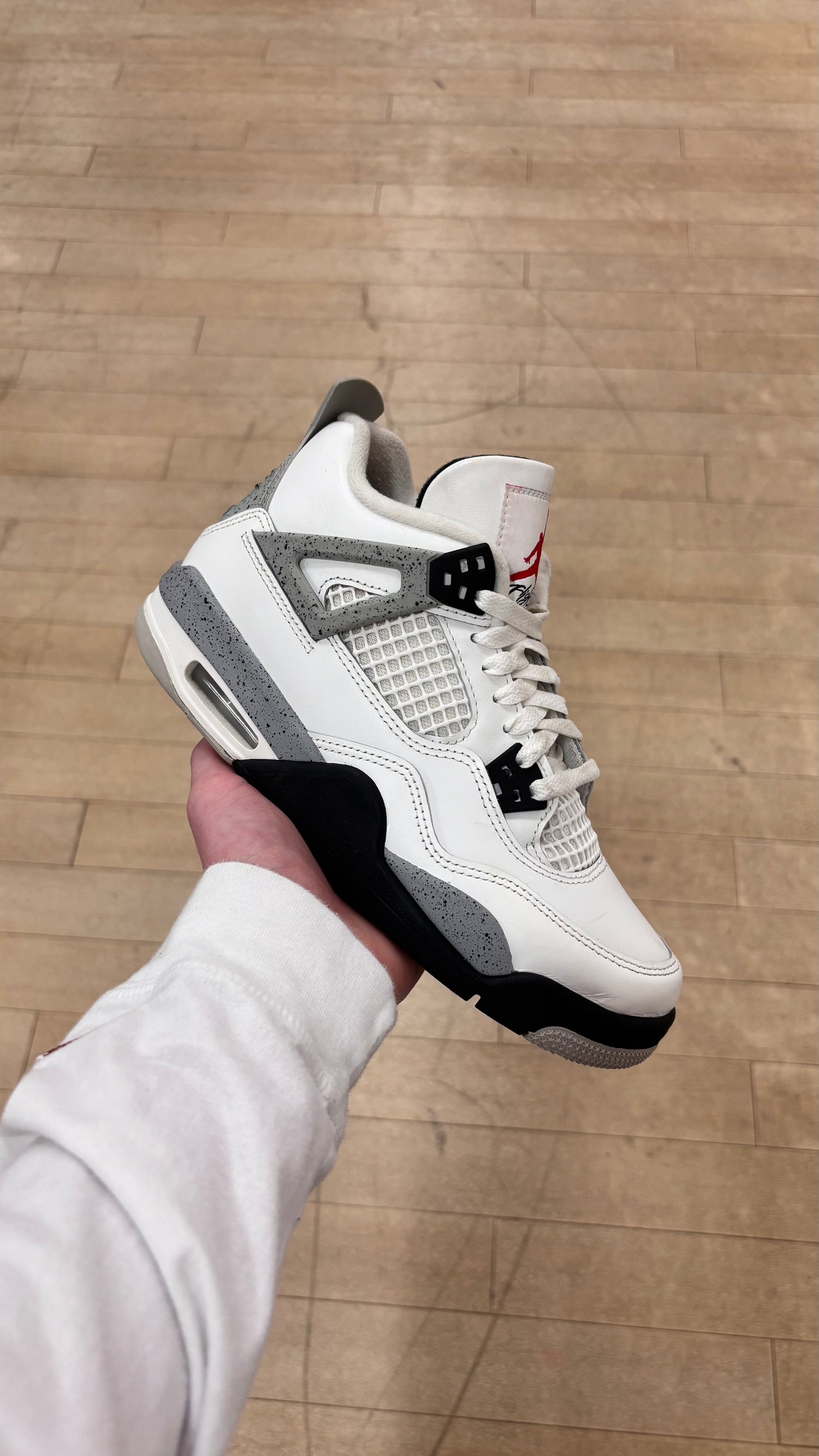 Jordan 4 White Cement GS (Used)