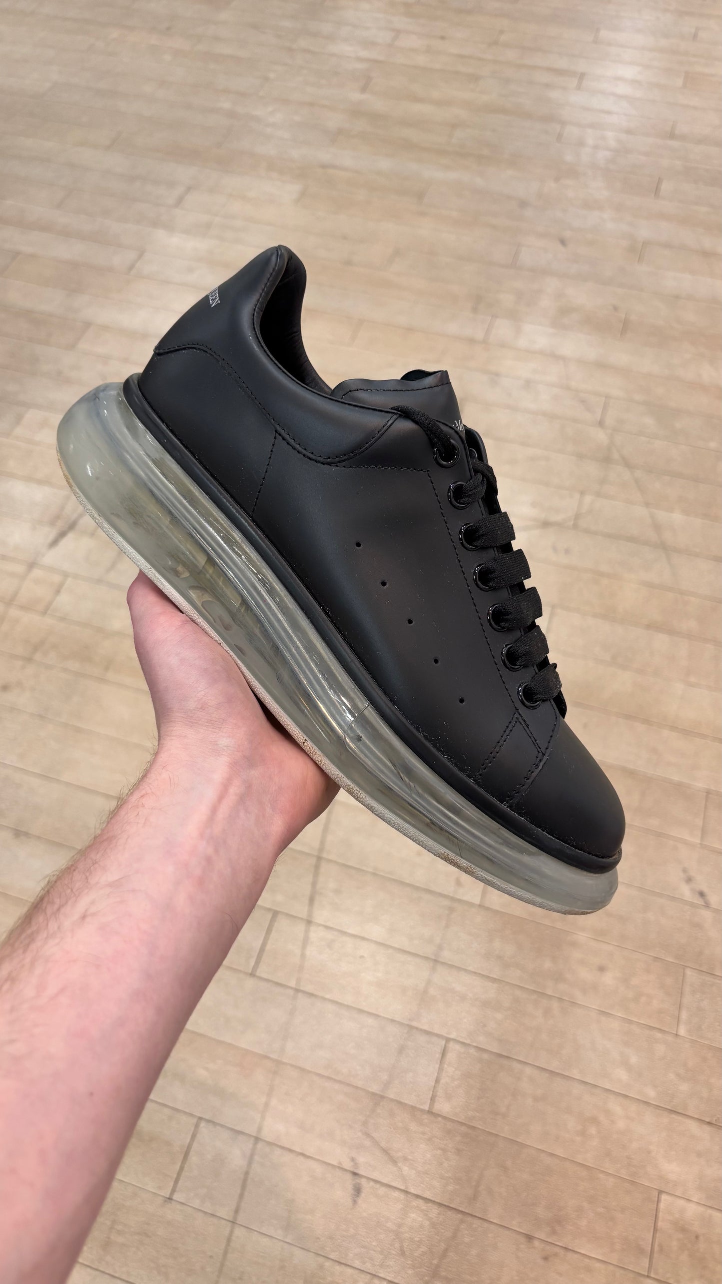Alexander McQueen Oversized Clear Sole Black (Used)