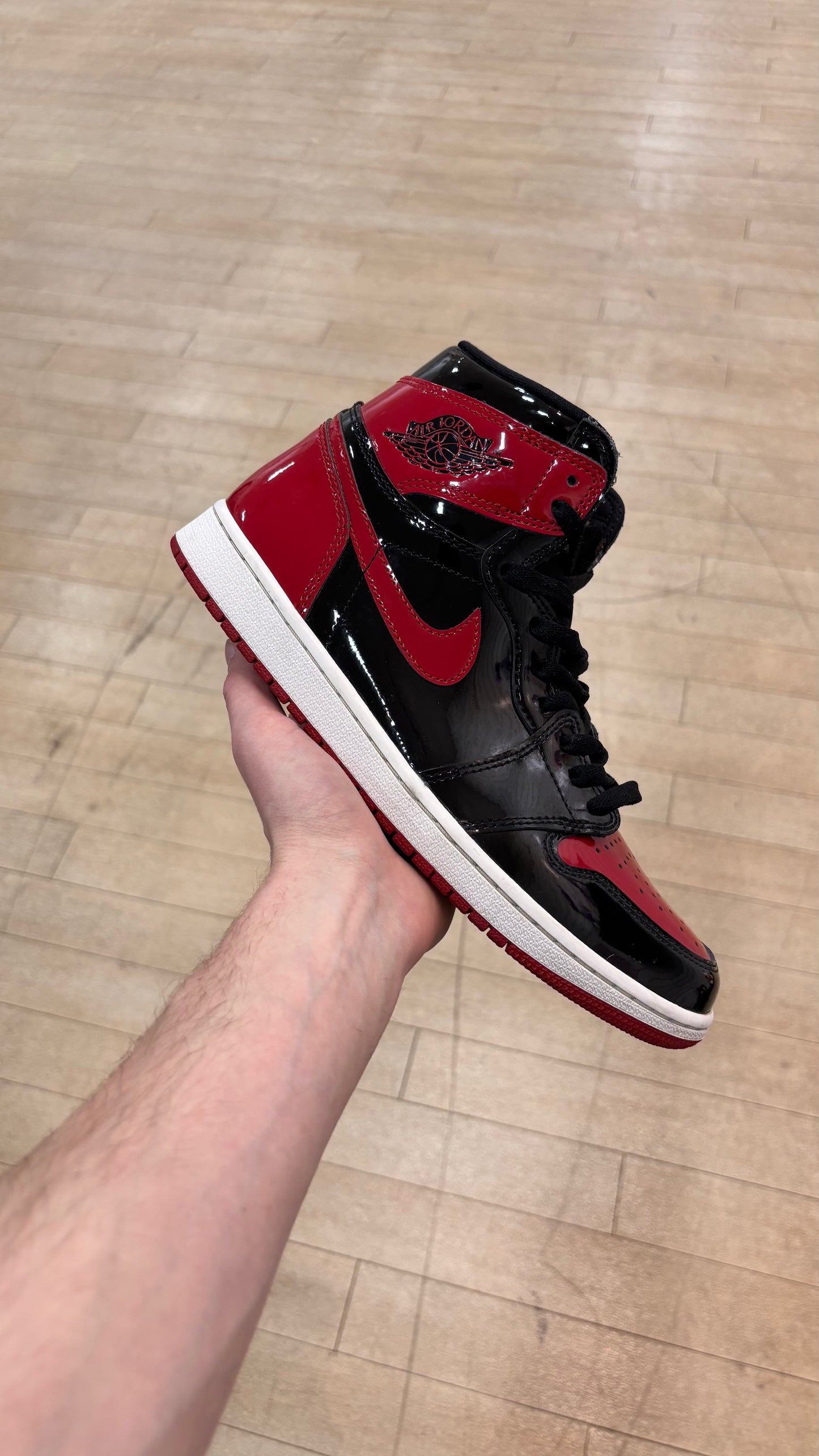 Jordan 1 High Patent Bred (Used)