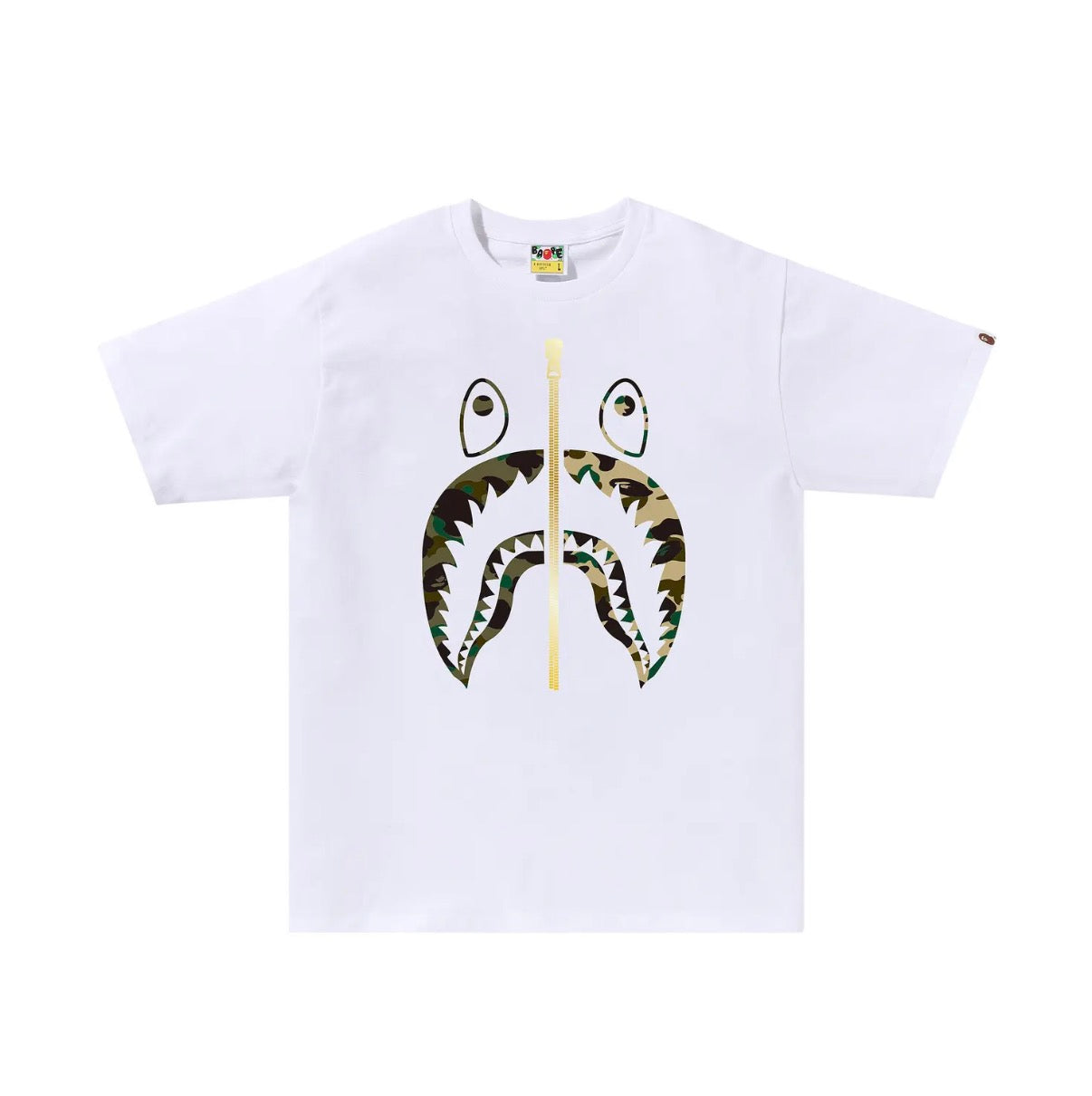 BAPE 1st Camo Separate Shark White Tee