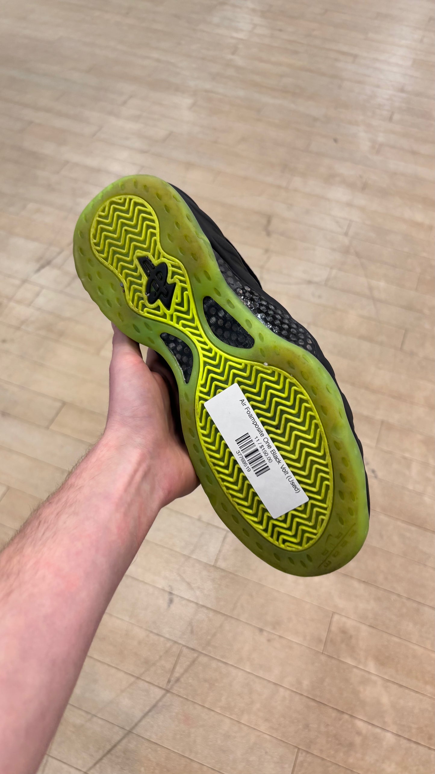 Air Foamposite One Black Volt (Used)