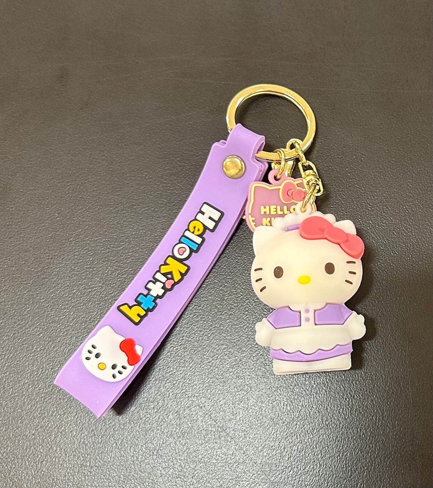 Hello Kitty Purple Keychain