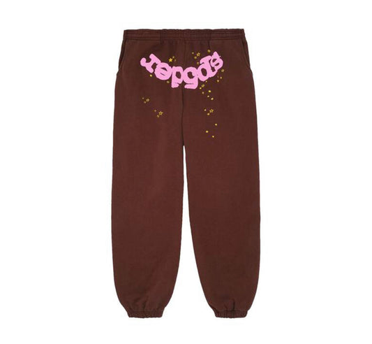 Sp5der Brown Sweatpants