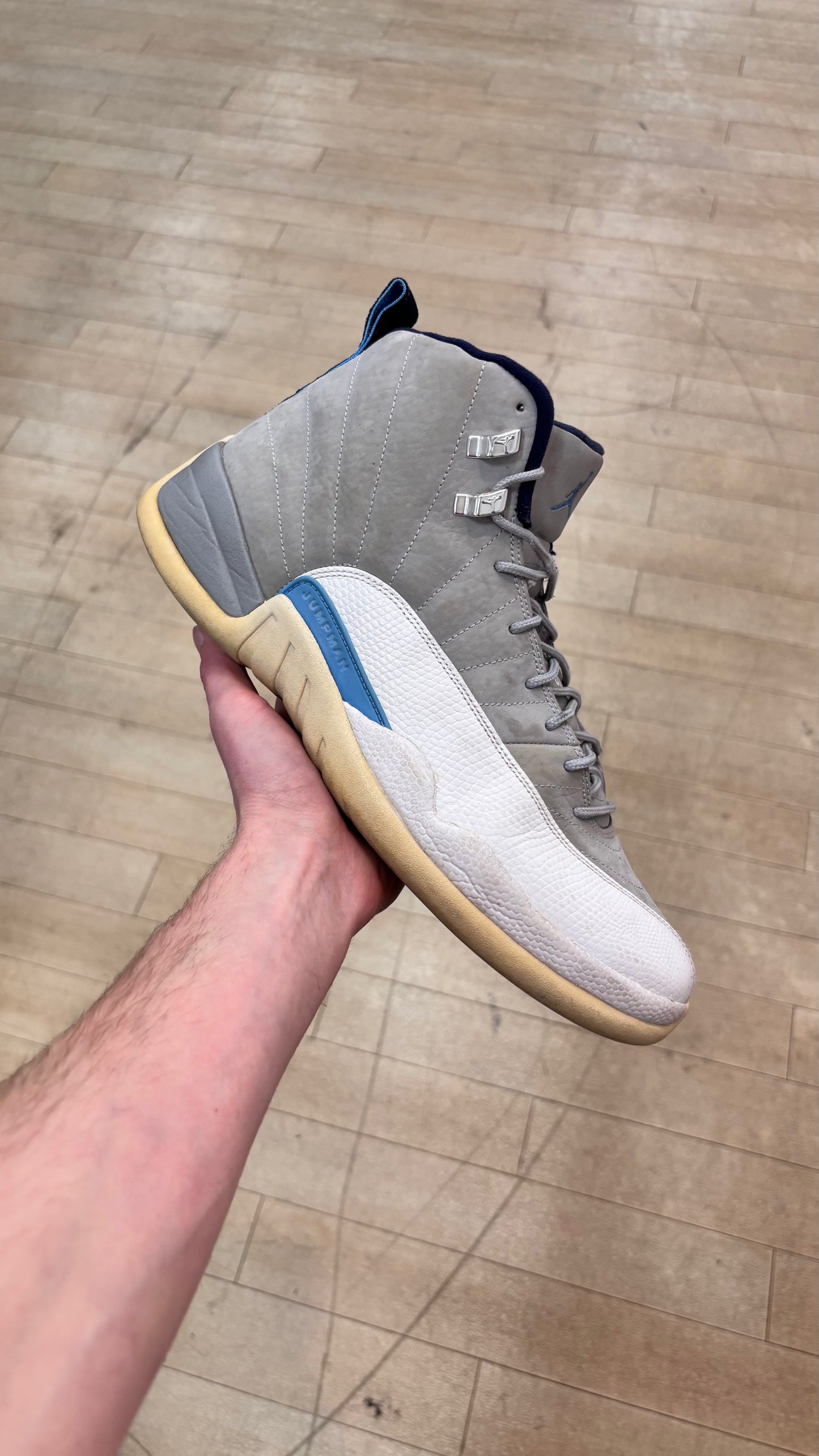 Jordan 12 Grey University Blue (Used)