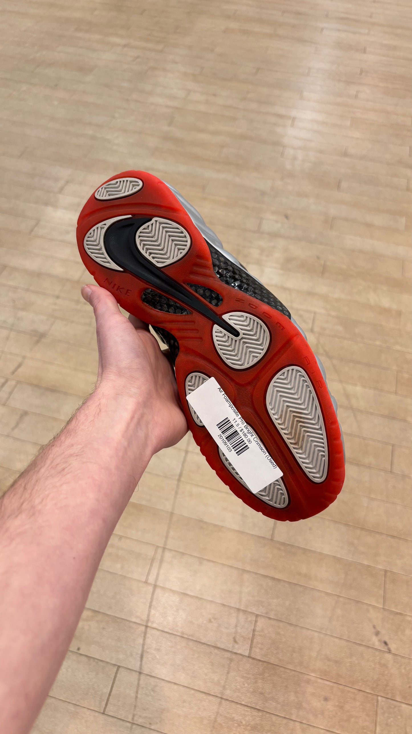 Air Foamposite Pro Bright Crimson (Used)