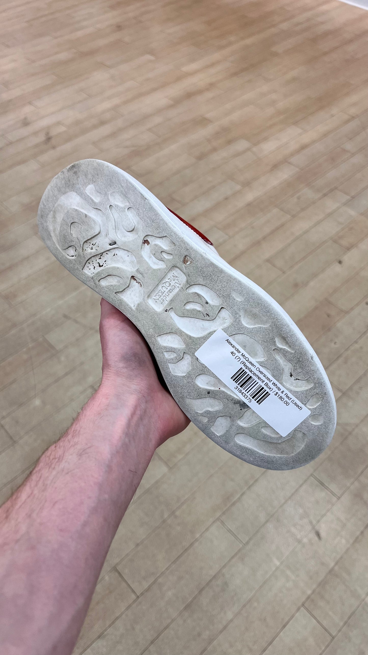 Alexander McQueen Oversized White & Red (Used)