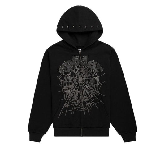 Sp5der OG Web Studded Zip Up