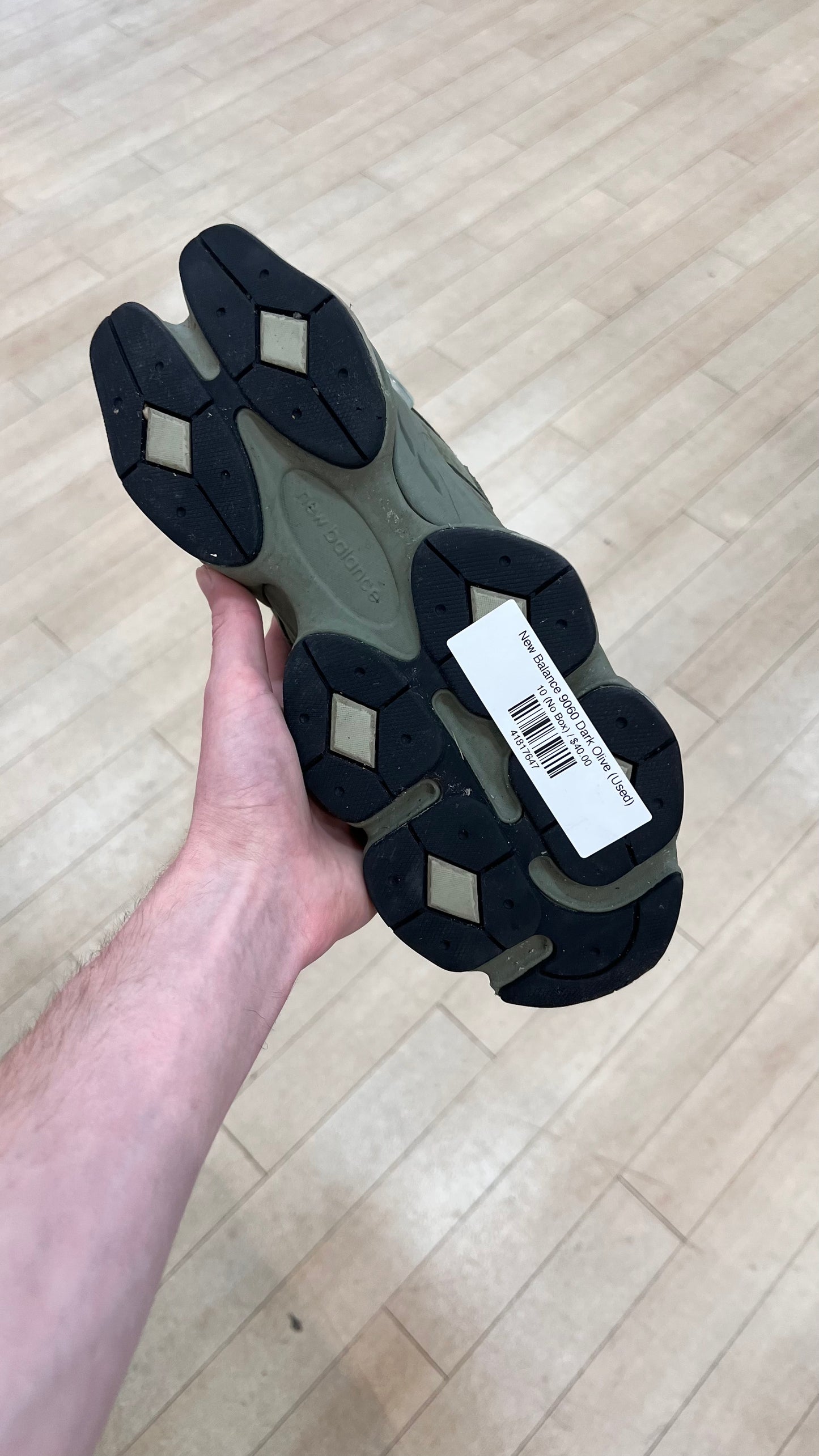 New Balance 9060 Dark Olive (Used)