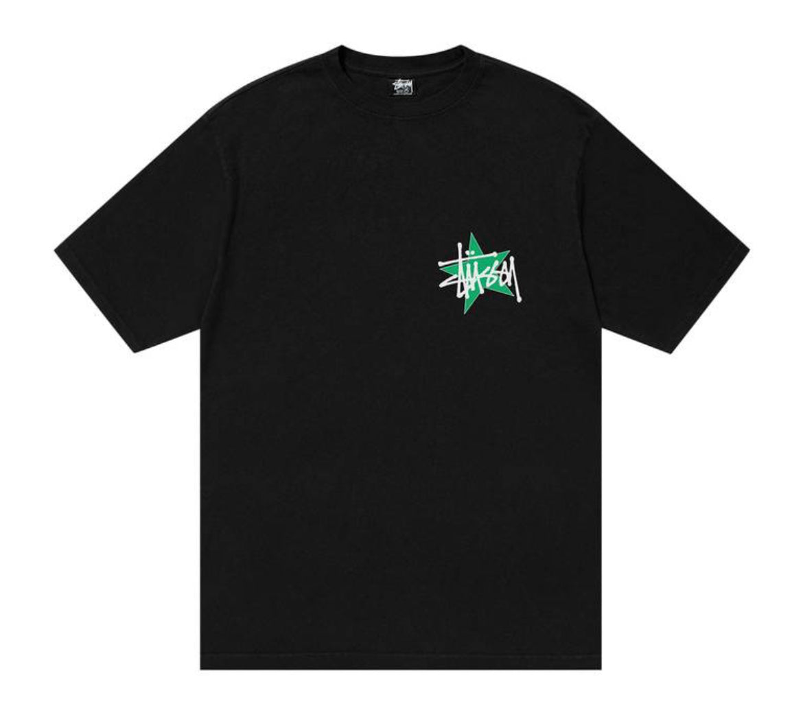 Stussy Star Tee Green