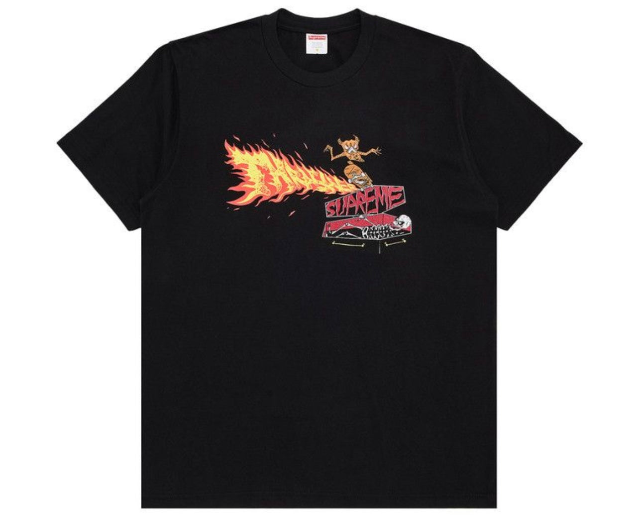 Supreme x Thrasher Back Tail Tee Black