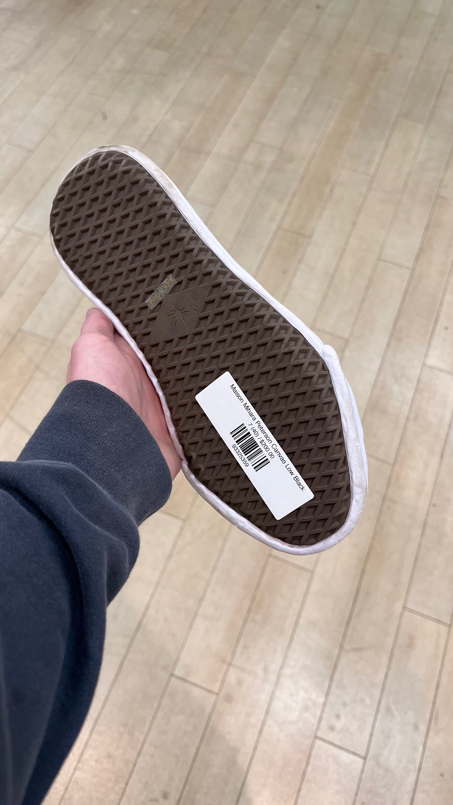 Maison Mihara Peterson Canvas Low Black (Used)