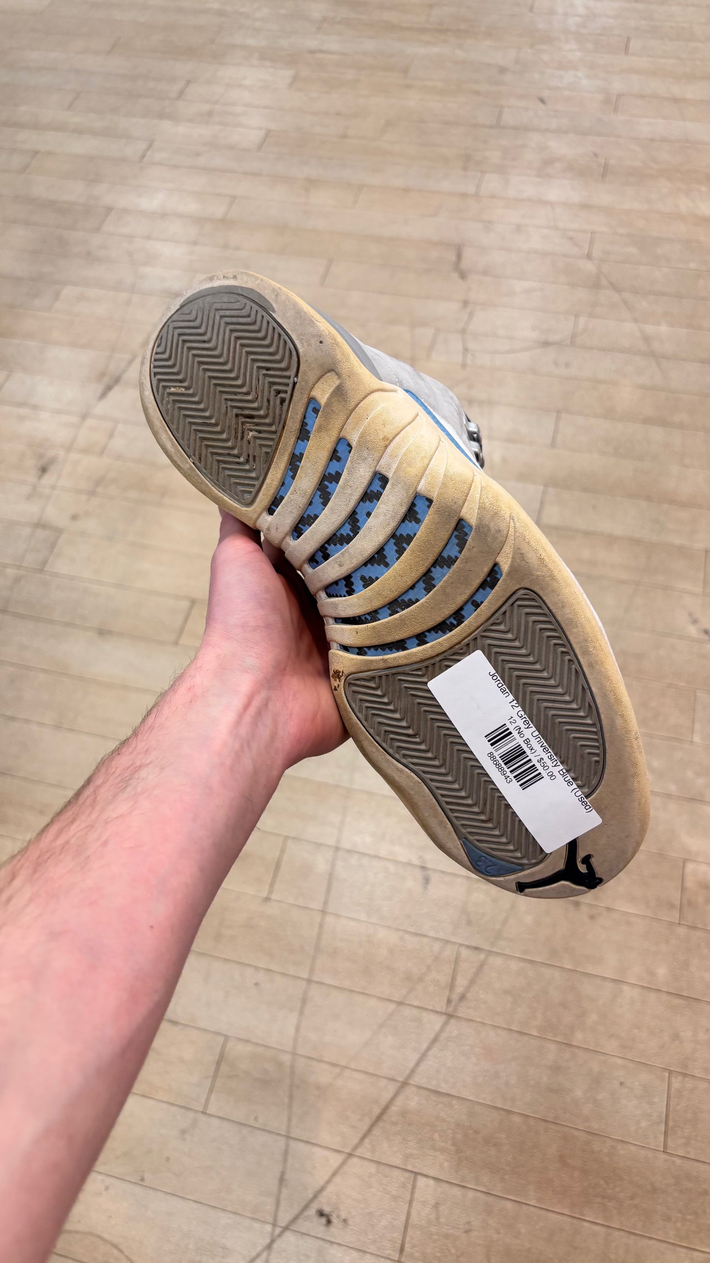 Jordan 12 Grey University Blue (Used)