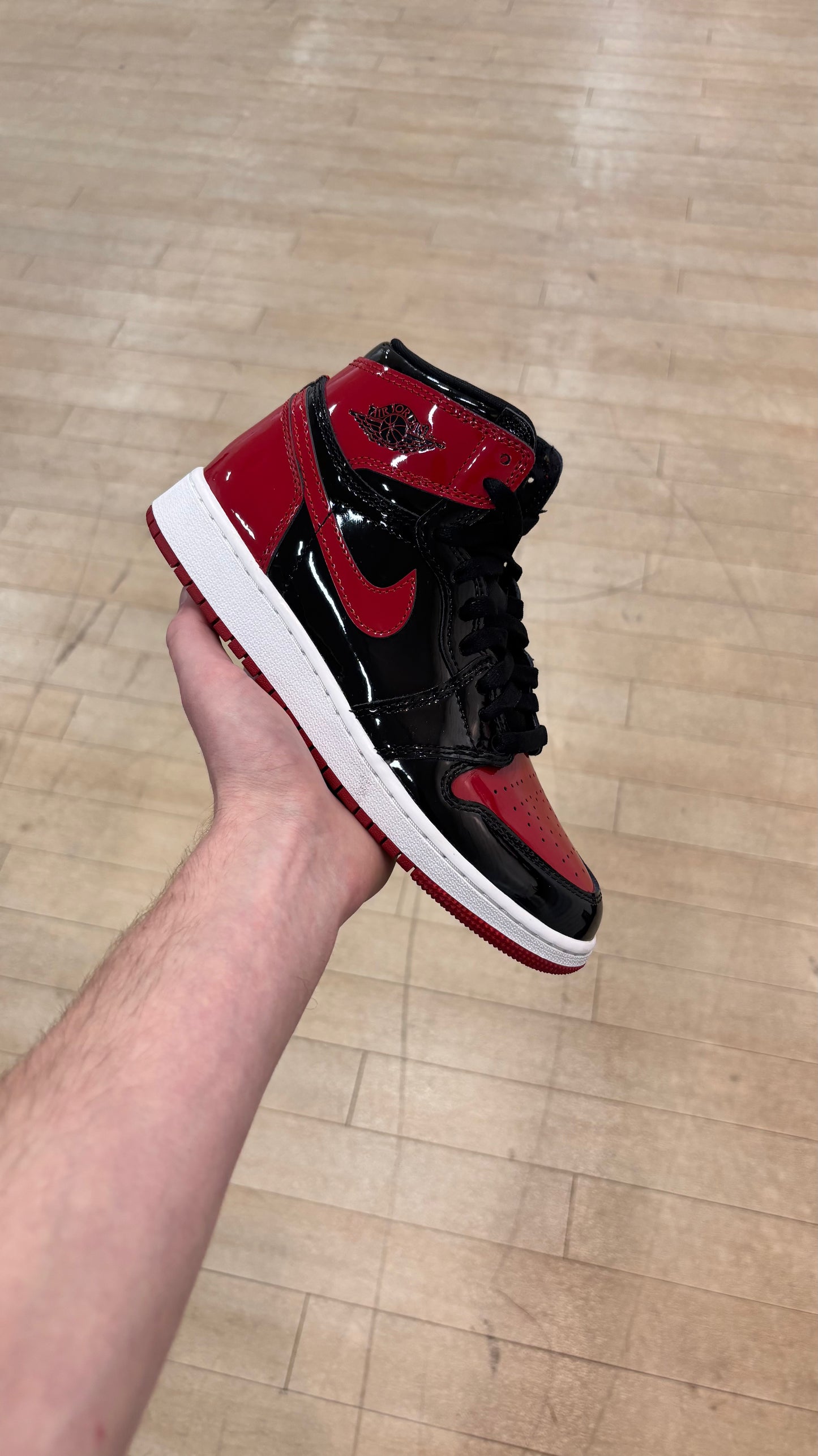 Jordan 1 High Patent Bred GS (Used)
