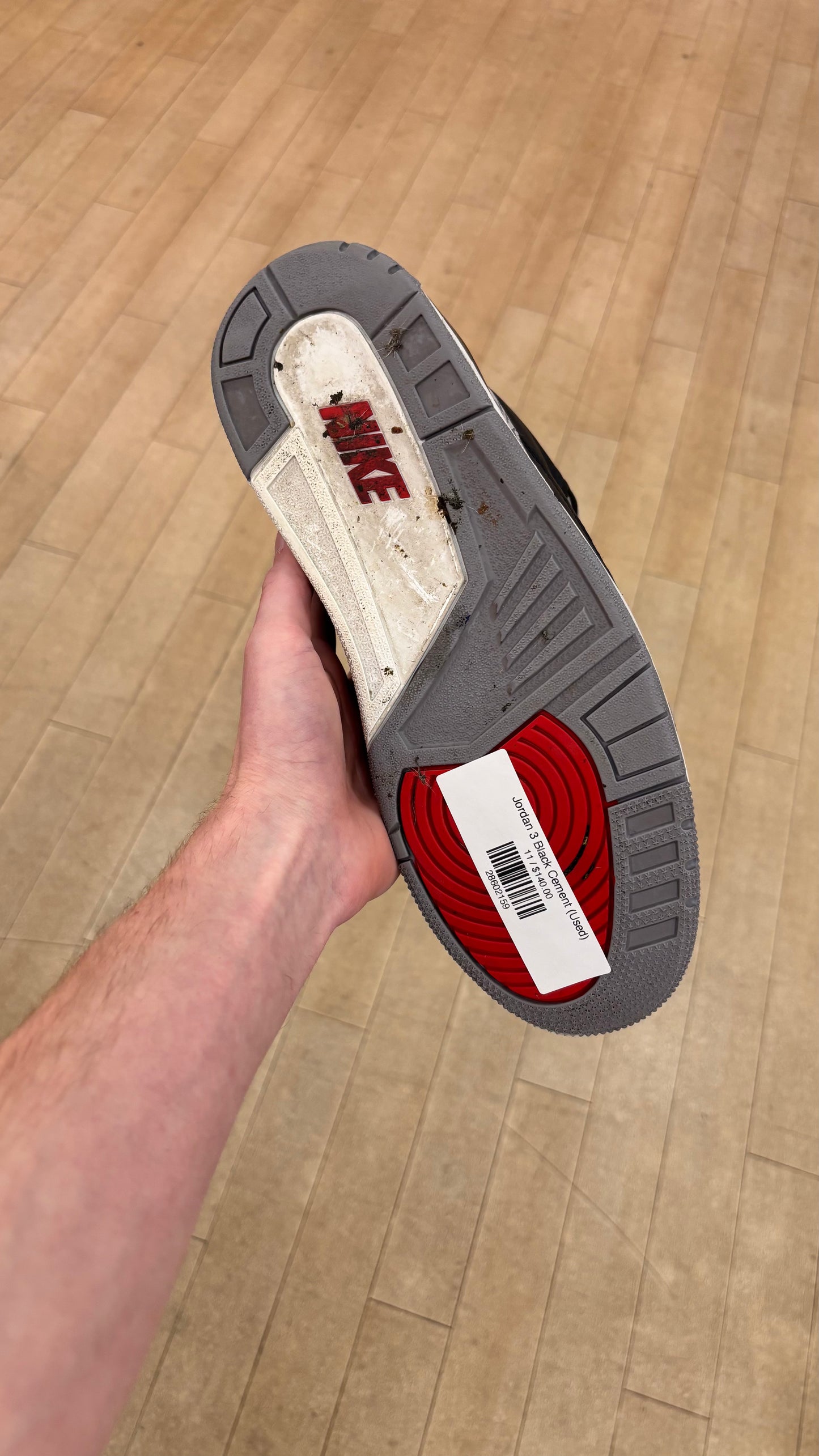 Jordan 3 Black Cement (Used)