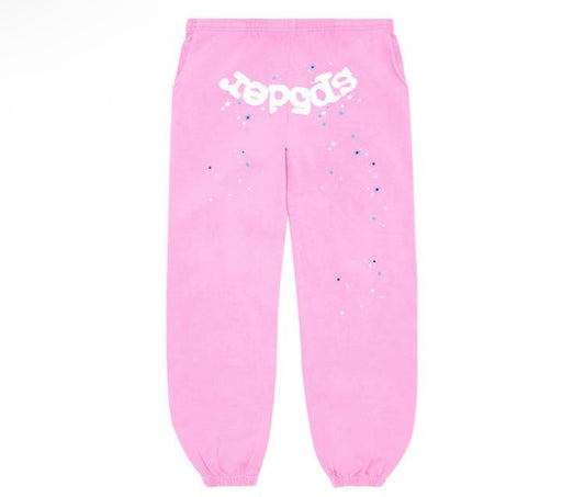 Sp5der Atlanta Pink Sweatpants