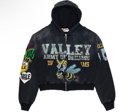 Vale Forever Army Zip Up Black