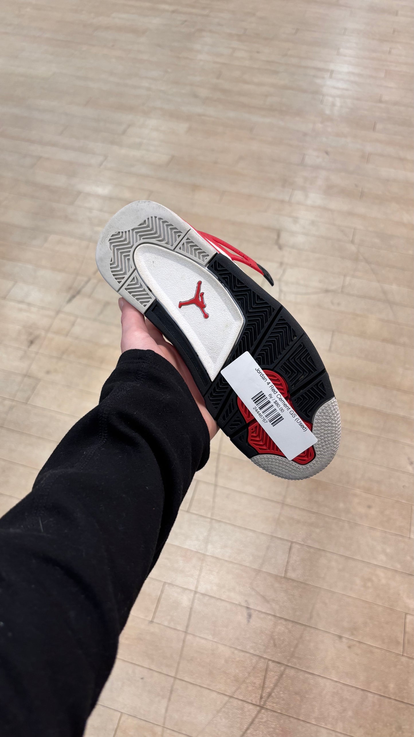 Jordan 4 Red Cement GS (Used)