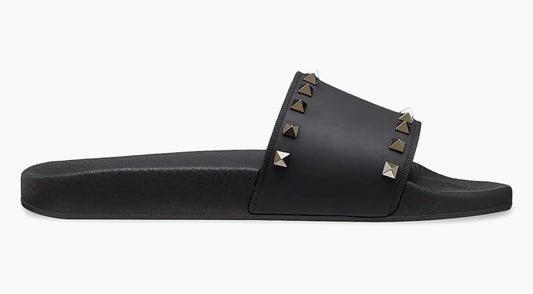 Valentino Rockstud Slide Black