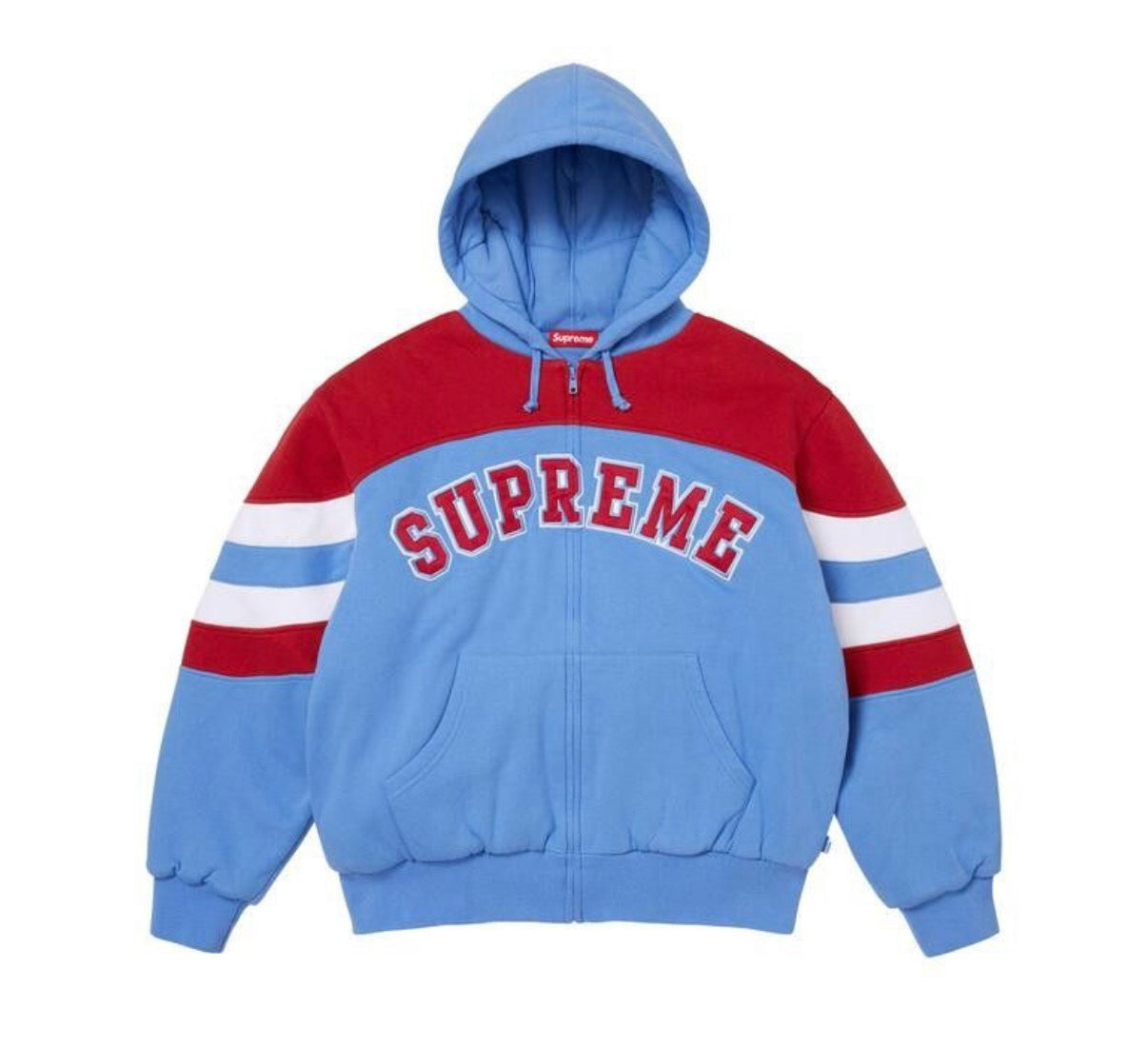 Supreme Filled Light Blue Zip Up