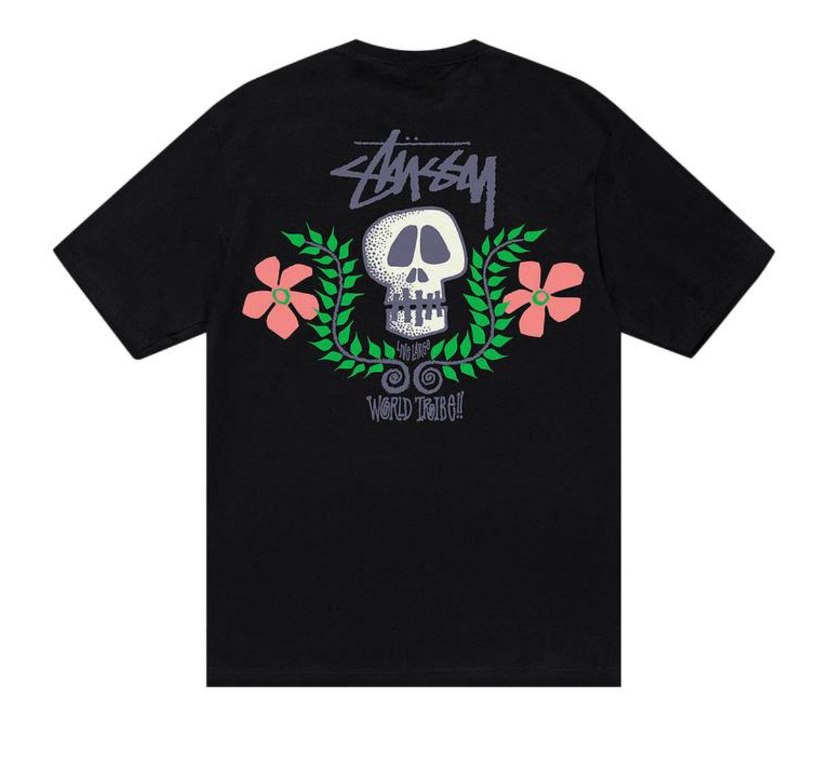 Stussy Skull Crest Tee Black