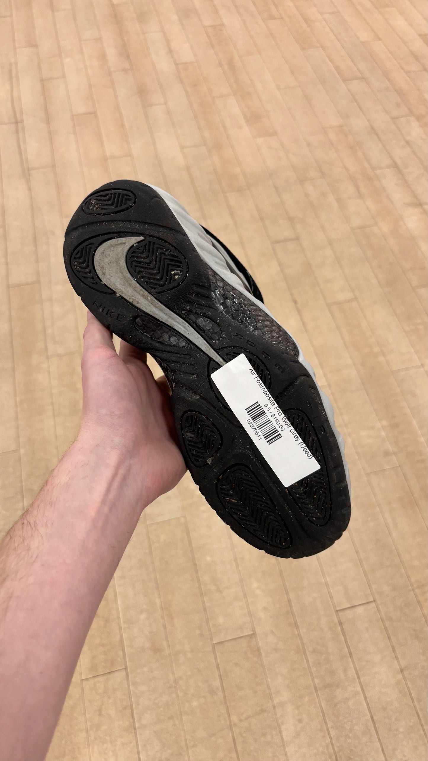 Air Foamposite Pro Wolf Grey (Used)