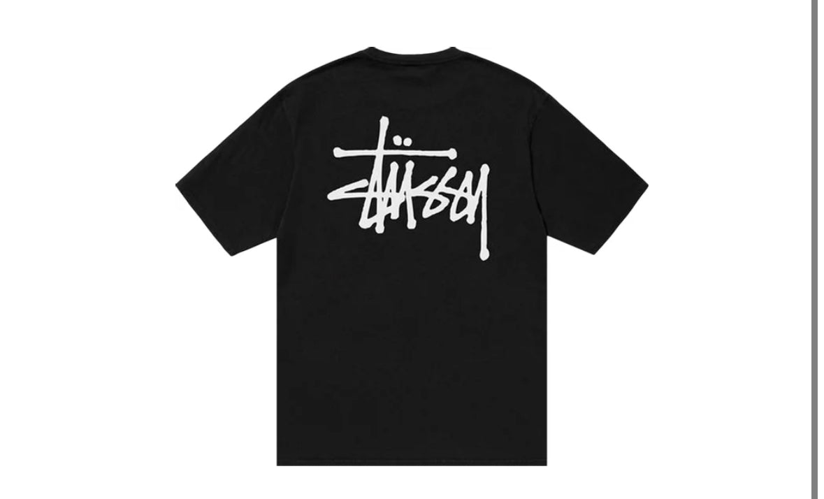 Stussy Basic Pigment Dyed Black Tee