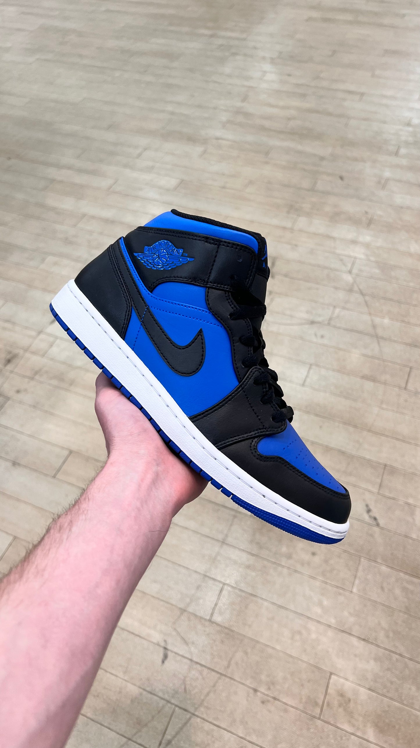 Jordan 1 Mid Black Royal Blue (Used)