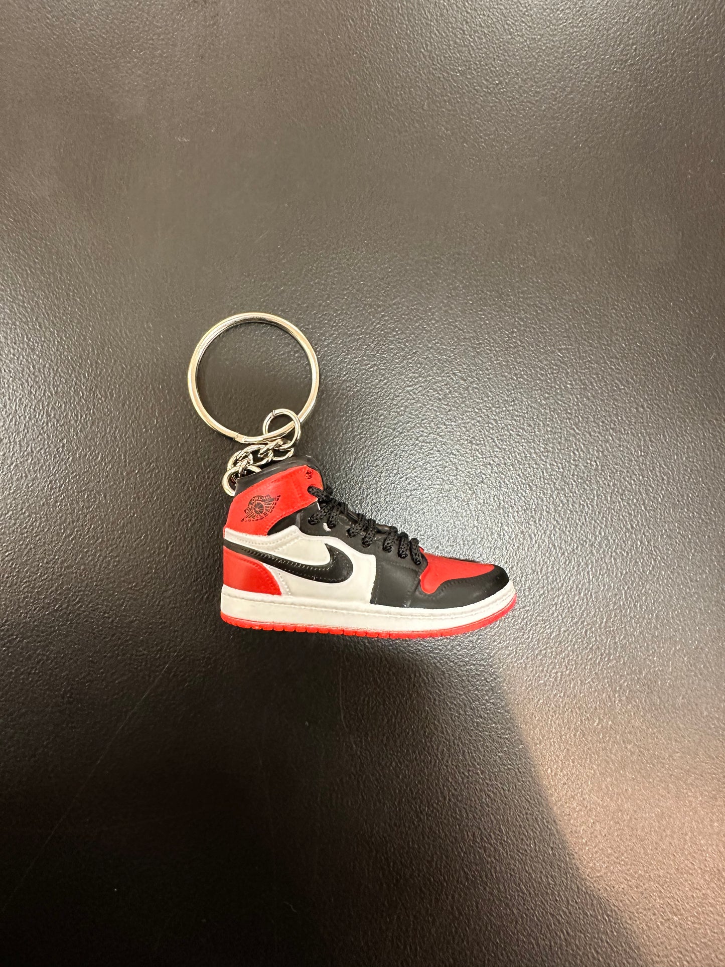 Jordan 1 Bred Toe Keychain