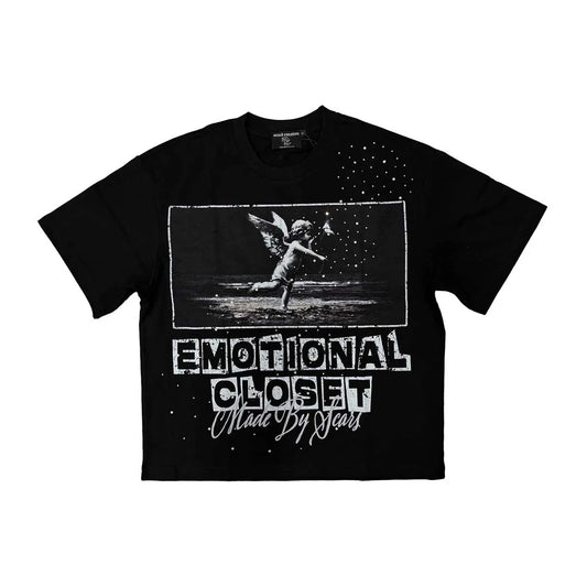 Mixed Emotion Black Scar Tee