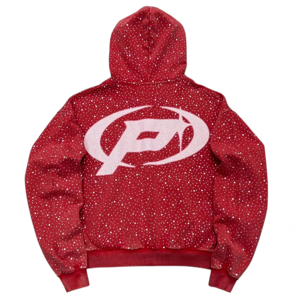 Prestige Diamond Hoodie Red