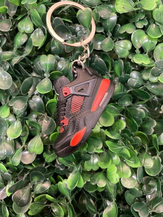 Jordan 4 Red Thunder Keychain