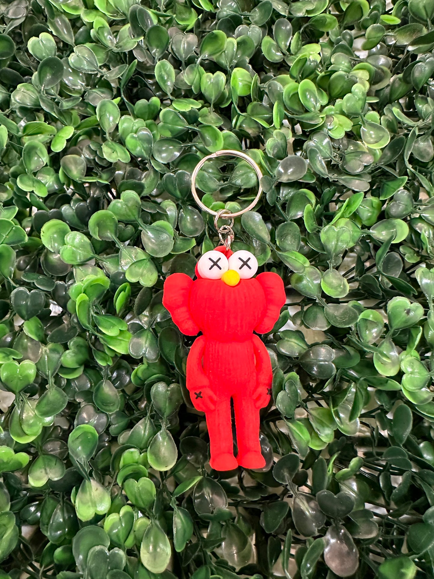 Kaws Elmo Red Small Keychain