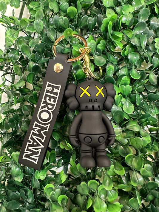 Kaws Black Hero Man Keychain